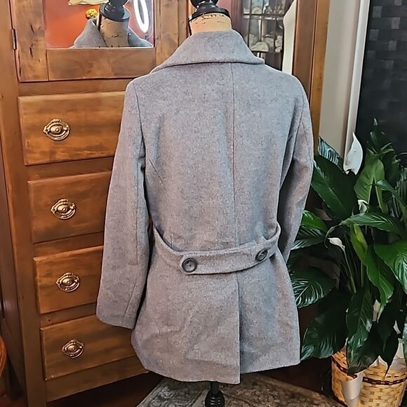 Calvin Klein gray wool blend coat size 6 - Picture 9 of 13